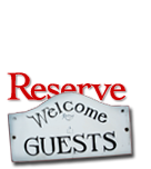 welcome reservation sign
